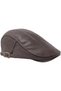 Winter Retro Style Leather Flat Cap for Men and Women - Cabbie Ivy Cap, Peaky Blinders Hat, Perfect for Cold Weather