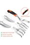 8-Piece Ergonomic Non-Slip Heavy-Duty Gardening Tool Set with Storage Bag-Orange - 3