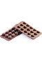 Silicone material, brown, heart-shaped, two-piece set - 3