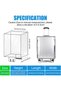 24-inch Luggage Cover - Transparent PVC Luggage Cover - Travel Luggage - Waterproof Luggage Cover - Reusable Trolley Case Cover - 5