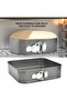 3-in-1 Adjustable 24/26/28 cm Square Carbon Steel Spring Cake Mold & Non-Stick Baking Pan - 2