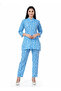 Azure Splash Printed Kurti Co-ord Set | Rizqé by Zadine Designer Two-Piece Tunic