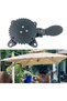 360-degree rotating terrace umbrella base, heavy-duty outdoor parasol stand, suitable for travel, balcony, and barbecue use. - 4