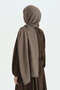Cotton Naia Blend Natural Shawl - Mink - 3