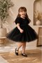 Girl's Rose Embossed Princess Special Occasion Evening Dress - 2