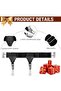 1 pair, Adjustable elastic garter belt, For business occasions, weddings, everyday wear, Black, Thigh circumference 30-50 cm, Unisex - 4