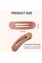 3 pieces - Flat claw clips - Large flat hair clips - For women and girls - Strong grip, non-slip hair clips - Suitable for thick and thin hair - 3