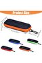 Four-piece eyeglass case set, portable and stylish hard-shell eyeglass case with zipper and hook, suitable for men, women and children. - 2