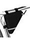 Bicycle triangle bag, bicycle front frame triangle bag, nylon waterproof triangle bag, reflective decorative bicycle tool bag - 4