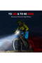 Bicycle light set (front and rear), USB charging, 8+12 modes, waterproof, night riding/cycling light - 3