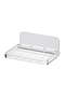 Clear Acrylic Foldable Floating Wall Shelf with Adhesive Backing - 2