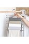Space-Saving Trouser Hangers 6 Pack Non-Slip Stainless Steel Clothes Hangers Organizer for Trousers Jeans Scarf Tie Towel Grey - 3