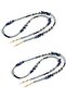 Eyeglasses Chain - Anti - Loss Eyeglasses Strap - Two - pc Set - Adjustable Beaded Cord - Decorative Eyeglasses Chain - for Eyeglasses, Face...