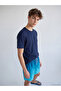 Trendlucky Boys' Gradient Patterned Swim Shorts with Difference in Color