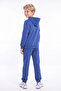 Boy's Printed Kangaroo Pocket Hooded Tracksuit Set - 5