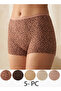 5 PC PRINTED SOLID BOXER