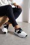Ares Men's Black and White Lace-Up Lightweight Orthopedic Eva Sole Knitwear Walking Casual Sneaker Sports Shoes - 2