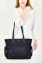 Women Brand Logo Tote Bag, Black - 3