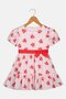 Toddlers Girl Allover Print Dress, Multicolor - 3