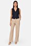 Women Regular Fit Micro Stripe Suit Vest, Navy - 3