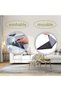 8-piece anti-slip carpet corner protector, carpet backing tape, washable and reusable carpet backing for living room, bathroom, bedroom, and kitchen. - 2