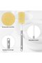 Bottle brush sponge (2-piece set), bottle cleaning brush, length 29-38 cm, honeycomb sponge brush for bottles, glasses, kettles, wine jugs - 3