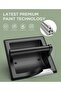 Built-In Stainless Steel In-Wall Toilet Paper Dispenser Insert with Mounting Bracket (Matte Black) - 3