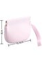 2-Pack Silicone Earphone Cable Storage Bags, Pink Purple Pouches 10.4 x 8 cm for Keys Snacks - 2