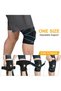 Sports Knee Brace with Lateral Stabilizers & Rubber Pads - Adjustable Ligament Support Patella Bandage for Joint Pain - 3