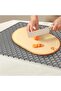 Large, non-slip silicone kitchen sink mat, heat-resistant, customizable, washable, 76 x 40 cm (black). - 3