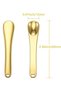 8-Piece gold metal skincare spatula set, mixing spoon for facial mask, cream and lotion - 7