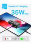 Gan USB C Charger 35W, 2 Port PD PPS QC Universal Travel Adapter, All-in-One Travel Charger with US UK EU AU Plug Adapter for for Galaxy S25/S24/Note 20, iPhone 16/15/14, iPad, Pixel and More - 4