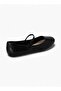 Textured Ballet Flats with Adjustable Strap - 3