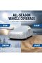 All-Weather Car Cover Waterproof Sunproof - Heavy Duty Oxford Fabric Full Auto Cover, Windproof, Dustproof & UV Protection with Night Reflective Strips, Universal Fit for SUVs, Size YL (Silver) - 4