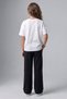 Girls' Cotton Sweatpants with Elastic Waistband and Wide Leg Pockets - 2