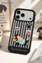 3D Dog Figure Striped Silicone Phone Case Compatible with iPhone 17 Pro Max / 18 Pro Max Dachshund - 5