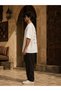 Unisex White Oversize Arabic Numerals Clock Printed Premium Cotton T-Shirt – Minimal Graphic Streetwear Casual T-Shirt - 3