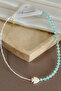 Faceted Cut Bead Necklace - Detailed with Murano Fish Figure - 4
