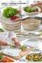 Practical Kitchen Set 3-in-1 Vegetable and Fruit Washing Basin with Perforated Strainer and Special Design Cutting Board Plastic Salad Preparation Apparatus Dowry Box Kitchen Utensils - 2