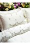 Sırma Gold Glitter Embroidered Cream Color Double Winter Sleeping Set - 3