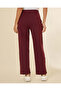 Women Burgundy Straight Fit Jog Pants - 3