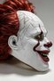 Pennywise IT Horror Latex Mask With Red Wig, LED Light‑Up Eyes, Adult Cosplay Mask for Halloween Party Scary Costume - 6