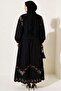 Floral Embroidered Linen Skirt Double Set - 4