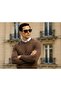 Men's Winter Casual Crew Neck Coffee Sweater - 3