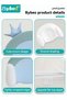 Baby Newborn Nursing Sleeping Pillow, Baby Head Shaping Pillow, Kids Spine Protection Pillows, Toddler Head Support Pillow for 0-24 Months, Upgraded Hydrophilic Cotton - 6