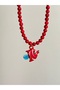 Glass sea star detailed coral necklace murano necklace - 2