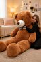 180-190 cm Premium Plush Bear with Bow Tie – 100% Domestic Production Gift Teddy Bear