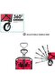 Foldable Heavy Duty Outdoor Trolley Utility Transport Cart 80kg (Red) Red 53x21x78cm - 4