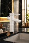 Bamboo White Fixed Sink Faucet |   Premium Model |   Luxury Vintage Lavatory Faucet - 7