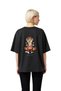Women's Oversize Motorcycle Printed Graphic T-Shirt Short Sleeve Relaxed Fit Casual Wear Modern Stylish Elegant